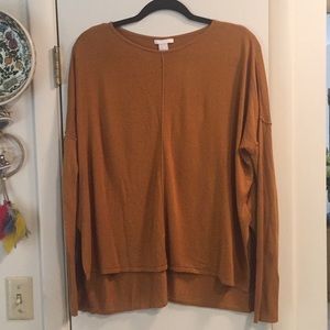 H&M Gold Sweater Top